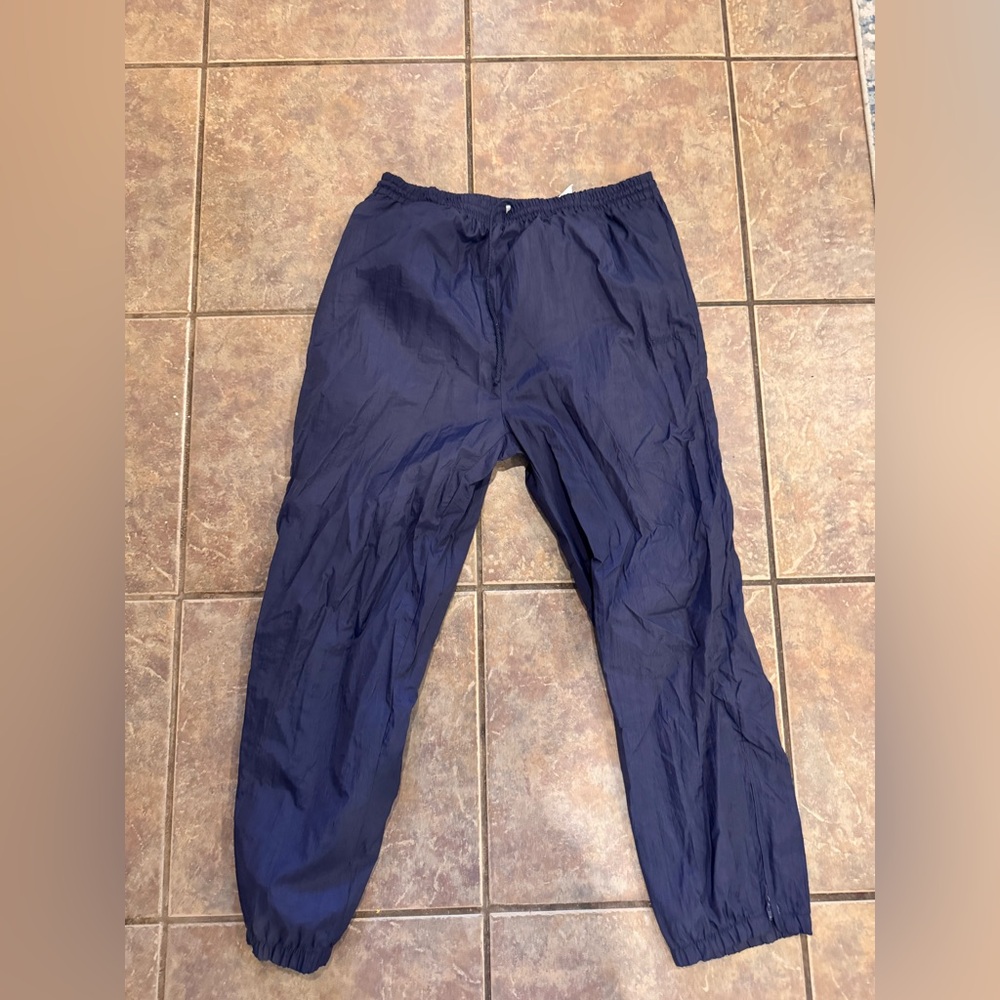 Vintage Spalding Men's Navy Elastic Waist Joggers